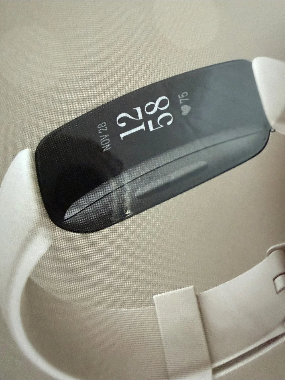 Fitbit Fitness Tracker Smart Band - Beige New in box, comes with extra strap.